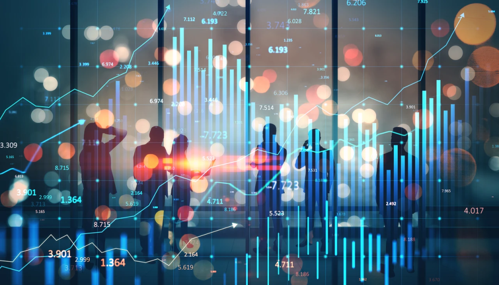 A chart illustrating the relationship between investor sentiment and stock market performance over recent months.