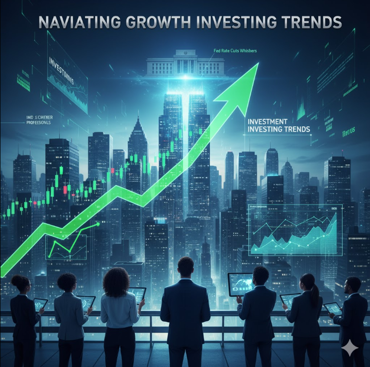 Investors discussing growth opportunities in AI and tech stocks within the U.S. stock market.