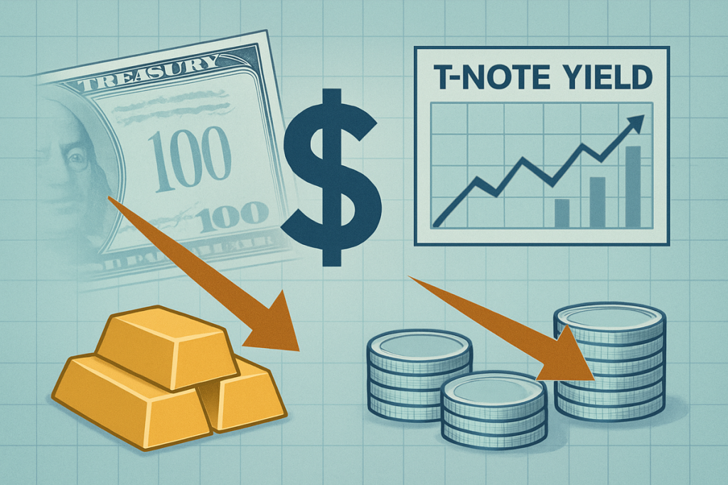 Household investors reviewing portfolio strategies amidst the U.S. dollar surge impacting stock market trends.