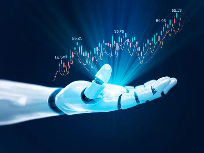 artificial intelligence transforming job markets with robots working alongside humans.